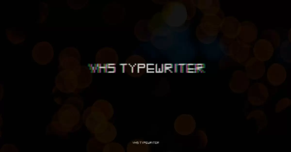 老式VHS打字机风格标题素材  VHS Typewriter Titles-后期素材库