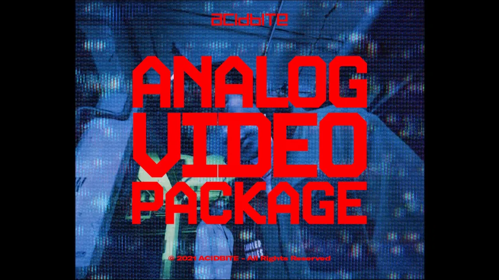 90年代VHS复古故障蒸汽波视频效果 AcidBite – ANALOG VIDEO PACKAGE-后期素材库