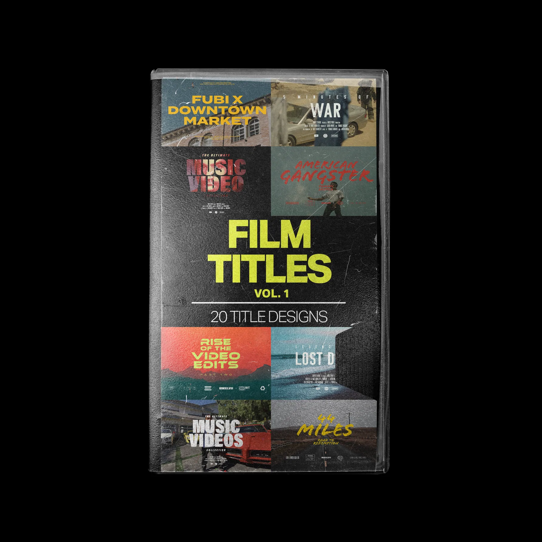 电影标题海报设计FCPX/PR/PS模板  Tropic Colour FILM TITLES VOL. 1-后期素材库
