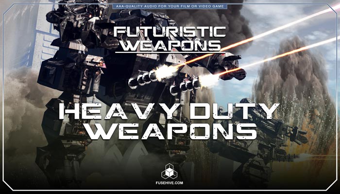 未来科幻激光枪火焰喷射器机甲重型武器音效 GameDev Market – Futuristic Sci-Fi Laser Machine Guns, Flamethrowers and Heavy Duty Weapons Sound Effects Library-后期素材库