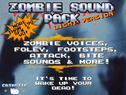 丧尸僵尸脚步攻击撕咬音效 GameDev Market – Zombie Sound Pack Light Version-后期素材库