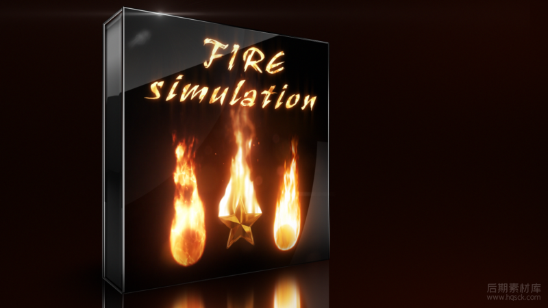 模拟火焰燃烧AE模板-视频效果社区-视频制作-后期素材库