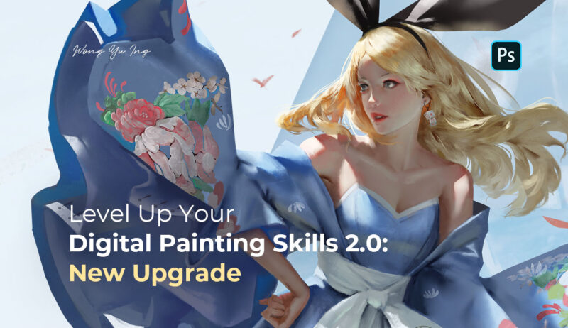 PS数字绘画插画进阶技巧着色视频教程+项目文件 Wingfox – Level Up Your Digital Painting Skills 2.0 – New Upgrade-后期素材库