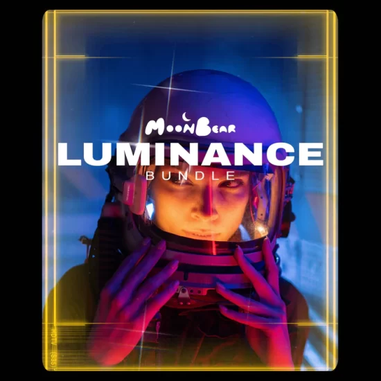 时尚科幻复古星光取景框视频图片叠加素材 Moonbear – The Luminance Bundle-后期素材库