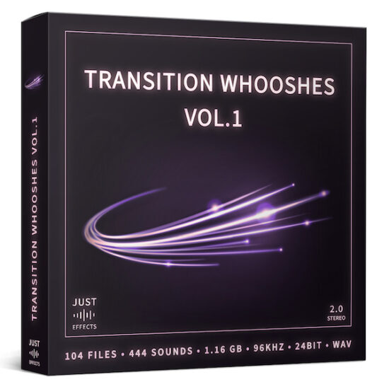 视频剪切移动战斗嘶嘶过渡转场音效 Just Sound Effects – Transition Whooshes Vol.1-后期素材库