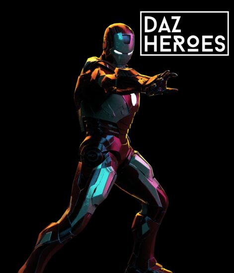 漫威超级英雄钢铁侠Daz3D模型 Ironman for Genesis 8 Male Daz3D-后期素材库