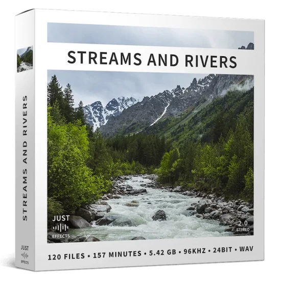 森林小溪河流瀑布水流音效包 Just Sound Effects – Streams and Rivers-后期素材库