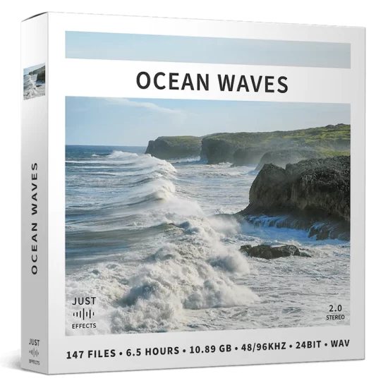 海滩风暴港口海岸海浪拍打音效包 Just Sound Effects – Ocean Waves-后期素材库